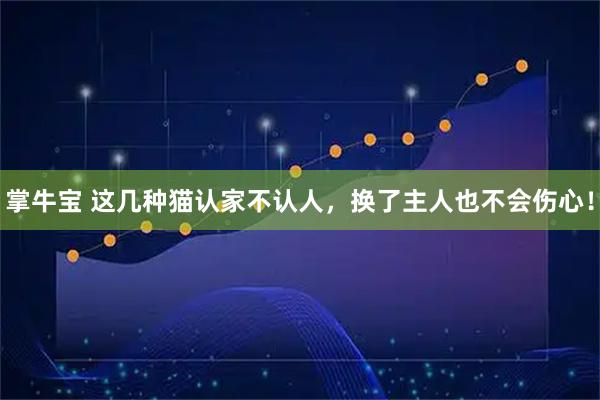 掌牛宝 这几种猫认家不认人，换了主人也不会伤心！